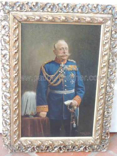 Preußisches Generals-Ölgemälde. - 
