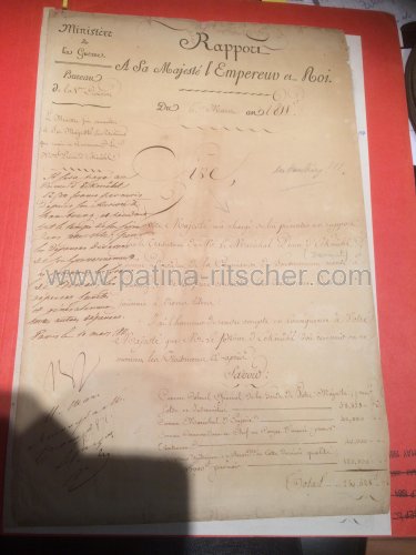 Französisches Dokument mit Napoleon-Originalunterschrift. - 
