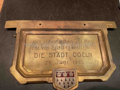 Kölner Stadt-Geschenk an das 16.Preußische Infanterieregiment. - 